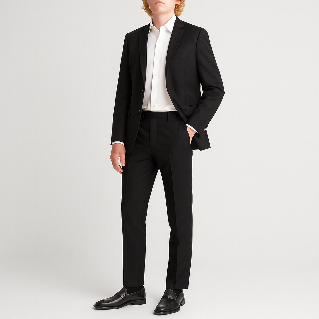 Classic leather loafer featuring a sleek silhouette, low heel, and polished finish.